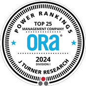 ORA Power Rankings Top 25 Management Company 2024 Division 1, J Turner Research